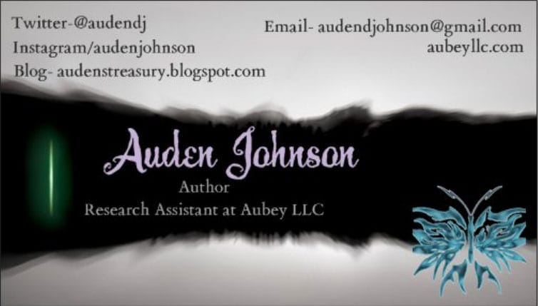 Designing Author Business Cards