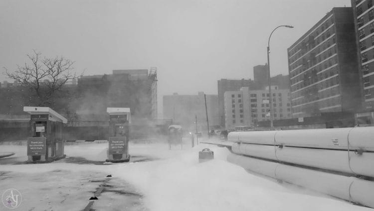 beautiful winter snowstorm photos in Brooklyn, NY