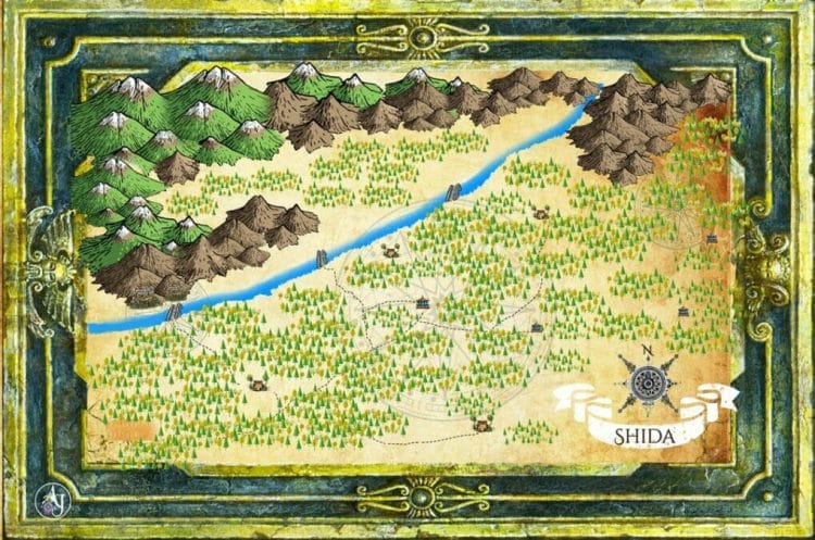 The Wailing Town fantasy cartography