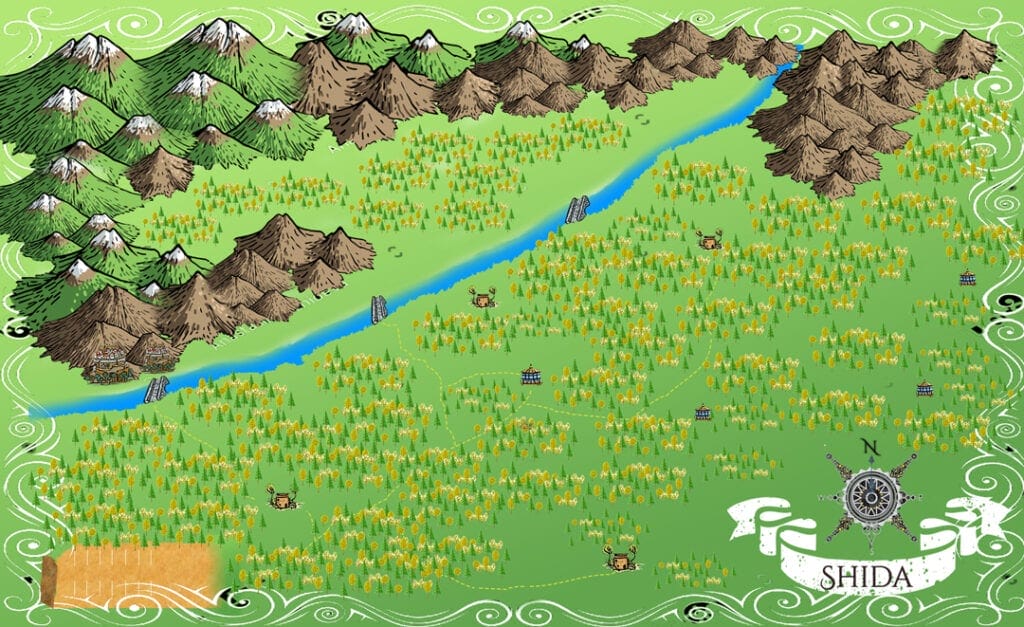 Shida fantasy town maps