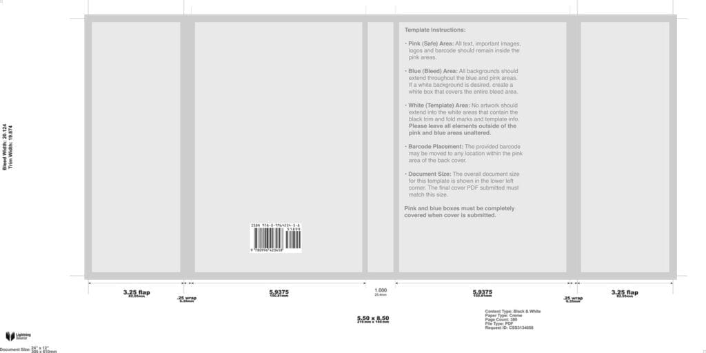 Book cover design cover template