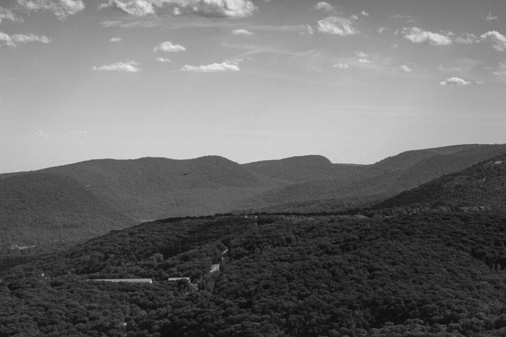 Hudson Highland State Park in Black and White