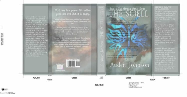 Paperback book cover design template example