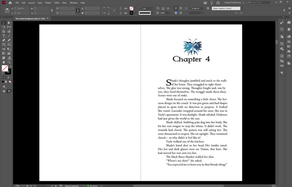 Book Formatting Chapter heading