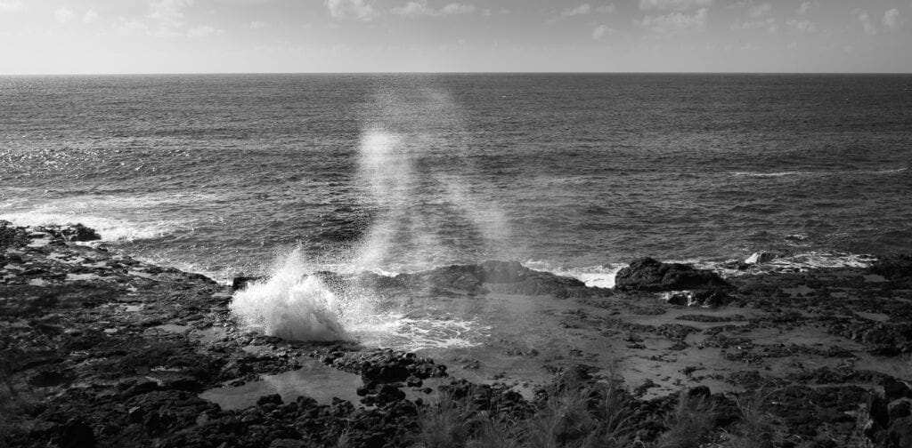 Spouting horn in Hawaii