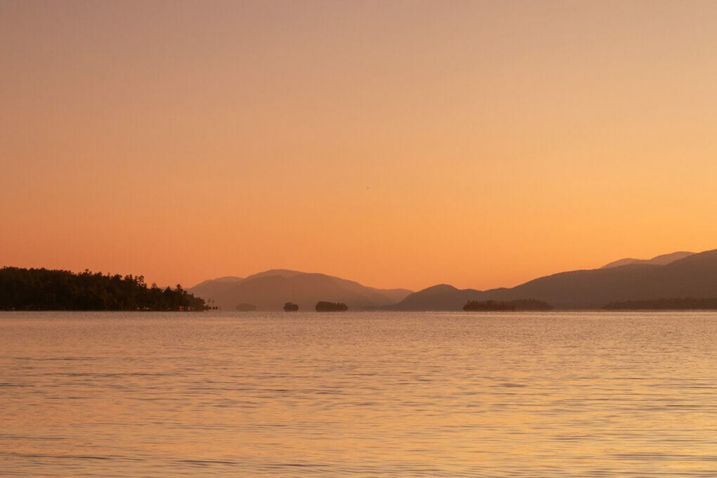 Adirondack morning mountain view